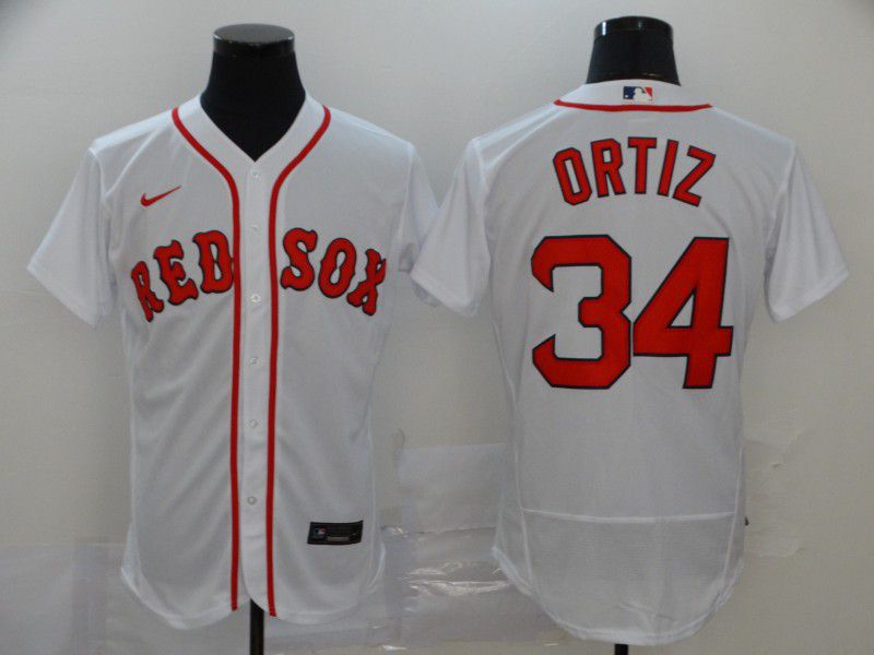 Men Boston Red Sox #34 Ortiz White Elite Nike Elite MLB Jerseys